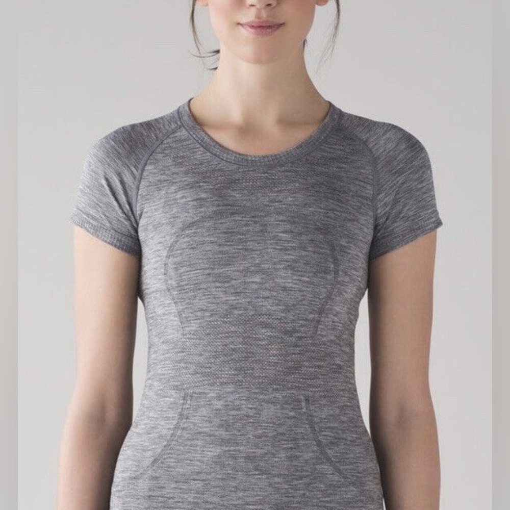Lululemon Swiftly Tech Short Sleeve Crew Tee 2 Heathered Slate Gray